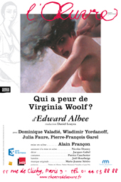 Virginia Woolf au Théâtre de l&rsquo;Oeuvre