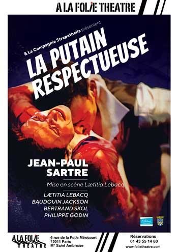 La putain respectueuse de Jean-Paul Sartre à La folie théâtre