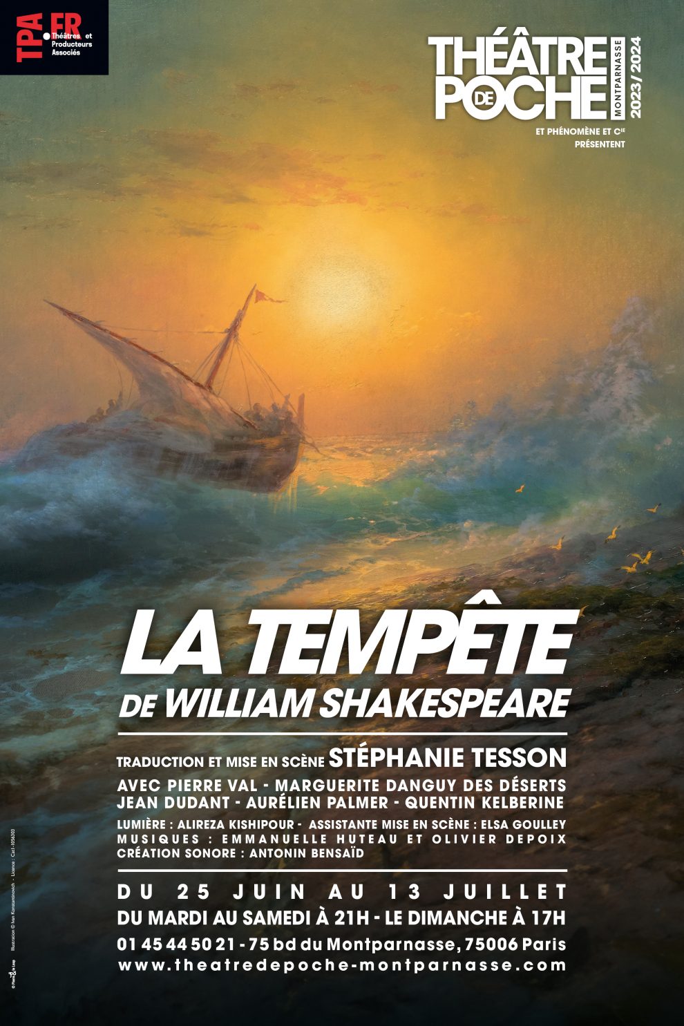 « La tempête » de Shakespeare par Stéphanie Tesson