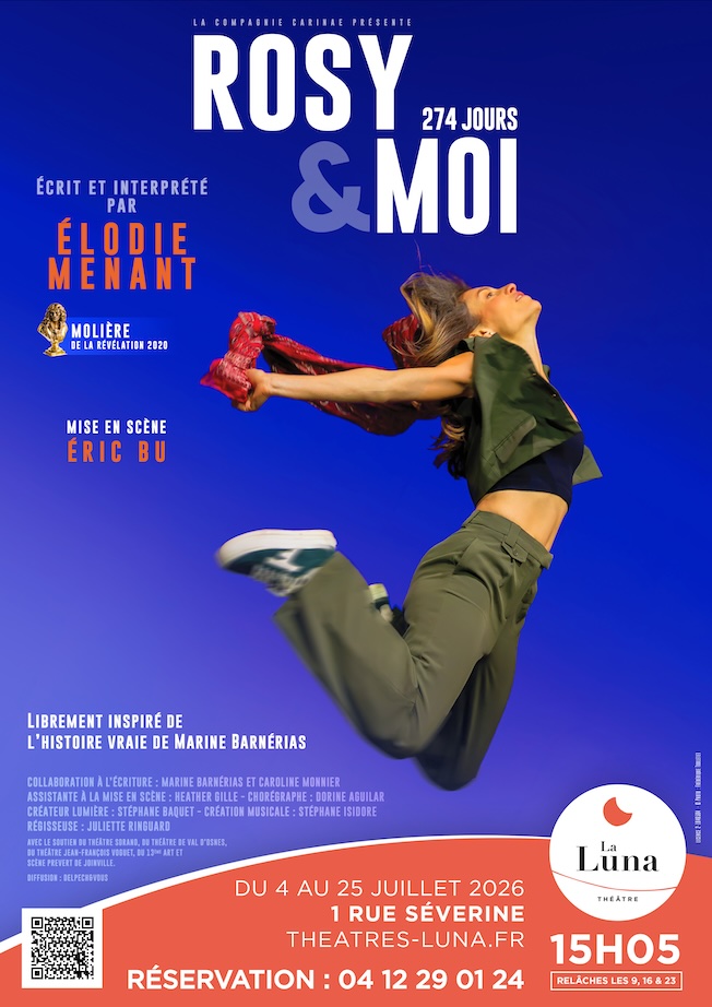 Rosy et moi, 274 jours : Élodie Menant, Molière 2020, incandescente aux Gémeaux Parisiens